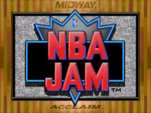 NBA Jam title screen for Sega CD